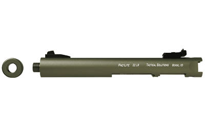 Tactical Solutions Pac-Lite 4.5-inch threaded pistol barrel in olive drab for .22 LR