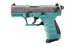 Walther P22 .22 LR 3.42in Angel Blue polymer frame with nickel slide