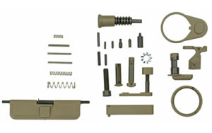WMD Guns Accent Build Kit 556 FDE showing color-coated external parts and hardware