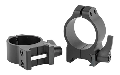 Warne Maxima 30mm medium quick-detach vertical scope rings matte black steel