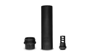 Yankee Hill Turbo T3 5.56mm suppressor with QD muzzle brake in matte black
