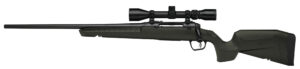 Savage AXIS 2 XP left-hand 22" bolt-action rifle with 3-9x40 scope and green synthetic stock