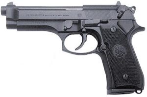 Beretta 92FS 9mm 4.9 inch, blued slide with black Bruniton aluminum frame and ambidextrous safety
