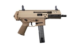 B&T APC9 PRO 9mm pistol coyote tan side view