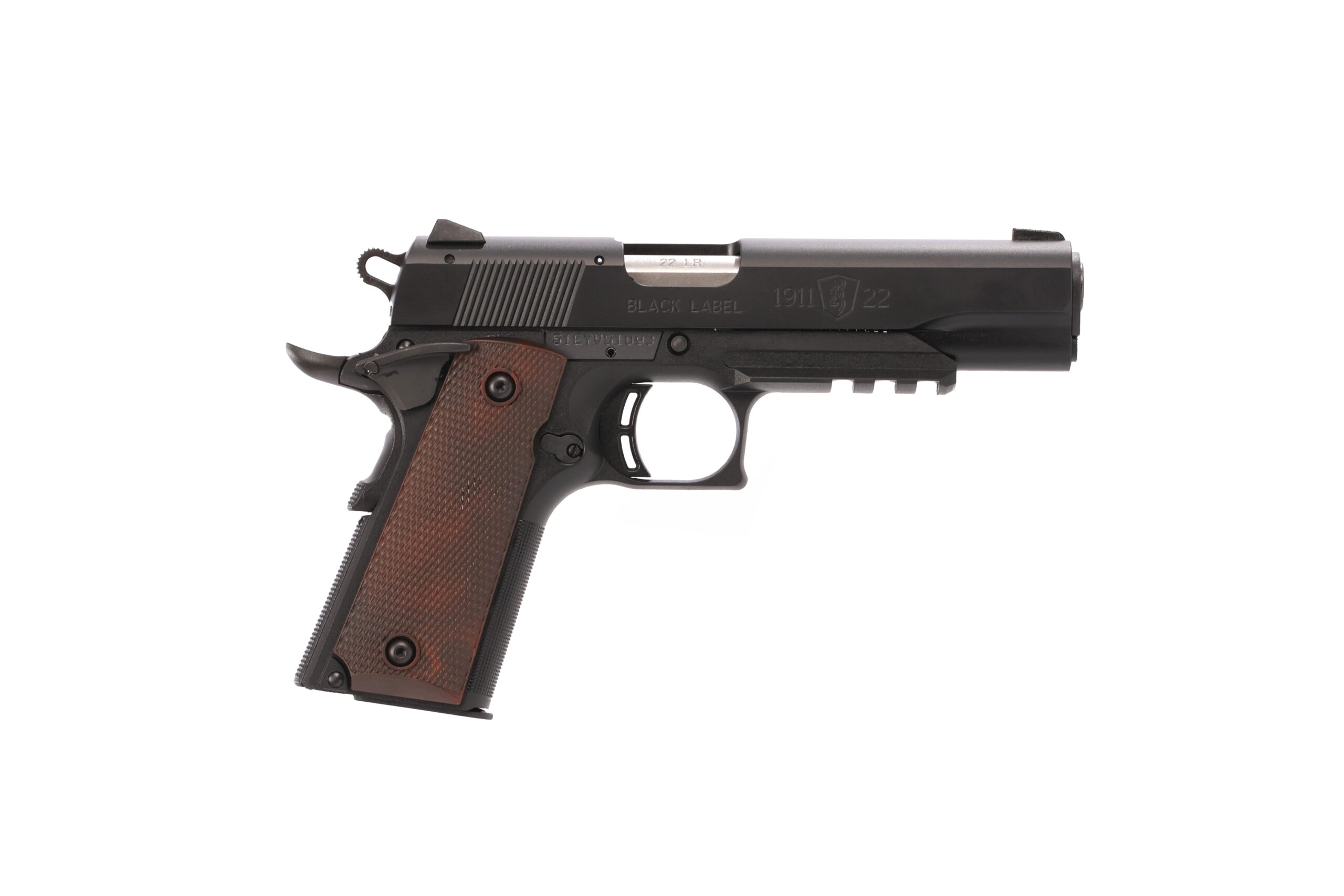 Browning 1911-22 Black Label full-size .22 LR pistol with 4.25 inch barrel and matte black frame