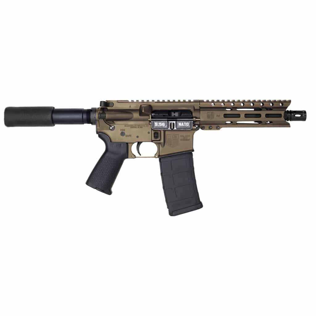 Diamondback DB15 Pistol — 5.56 NATO, 7″ Barrel, Midnight Bronze