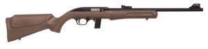 Rossi RS22 .22 LR rifle 18-inch brown Monte Carlo synthetic stock matte black finish
