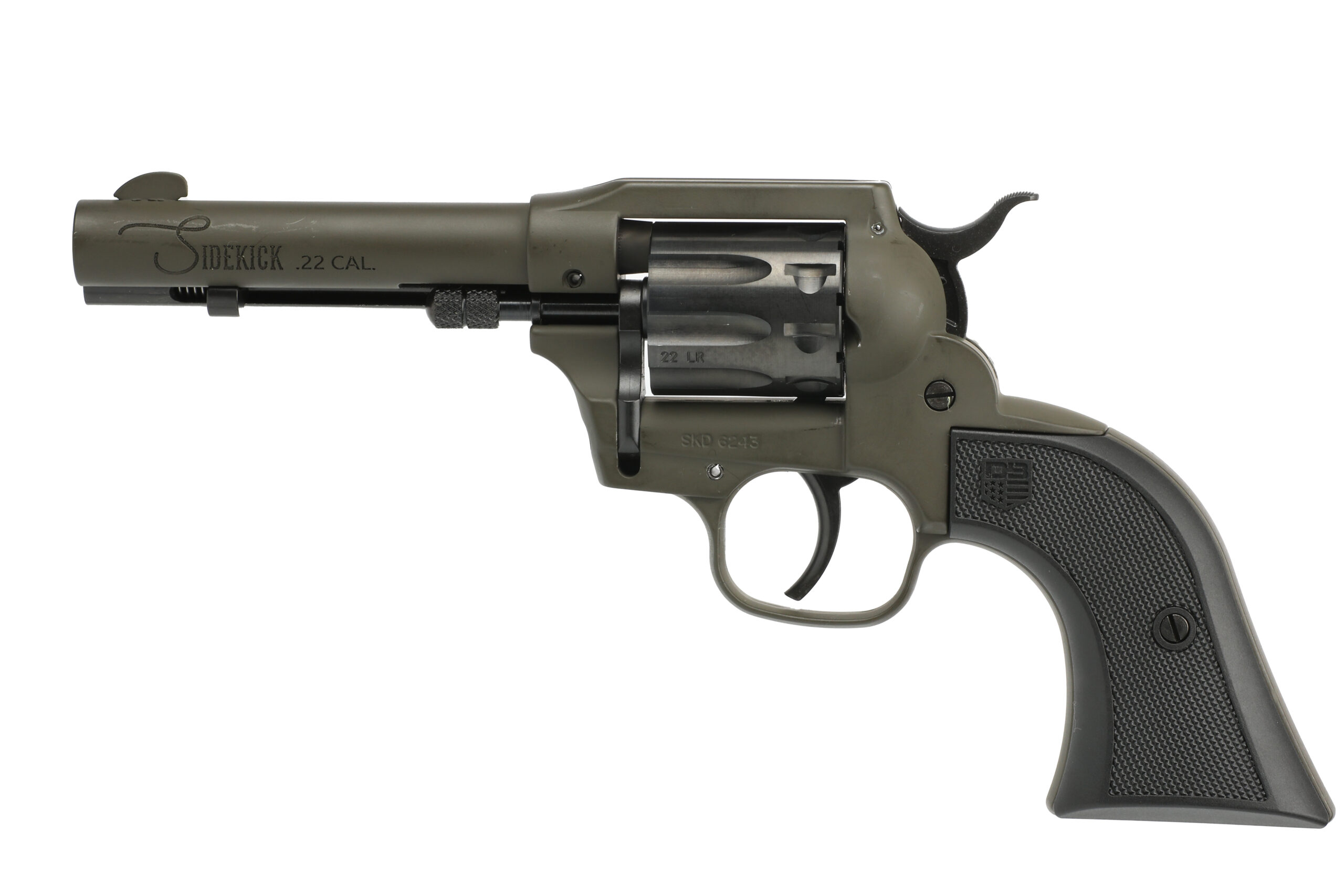 Diamondback Sidekick revolver Olive Drab Green 4.5 inch left view