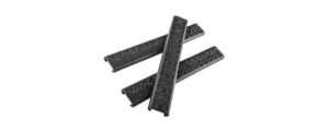 Daniel Defense DD Rail Panel Set Black 3-pack on white background