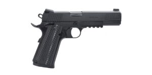 EAA Girsan Untouchable MC1911S 9mm full-size black pistol, left side view