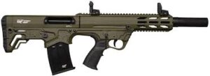 GForce Arms GFY-1 12 Gauge 18.5 in OD Green bullpup semi-auto shotgun side view