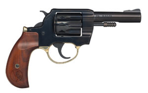 Henry Golden Boy H016BD .22 S/L/LR 4-inch blued revolver with walnut birdshead grip