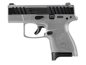 Beretta APX A1 Carry 9mm micro-compact pistol, wolf gray polymer frame with black serrated slide