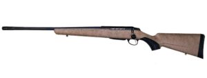 Tikka T3x Lite left-hand rifle .270 Winchester, Roughtech tan synthetic stock, 22.4 inch fluted threaded barrel