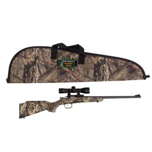 Keystone Crickett .22 LR 16.12 in Mossy Oak Break-Up synthetic stock rifle with scope