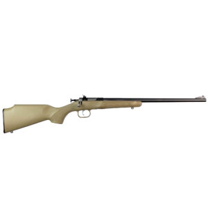 Keystone Crickett Gen 2 .22 LR youth rifle 16.125 in blued barrel desert tan synthetic stock