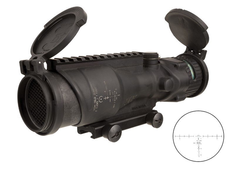 Trijicon ACOG 6x48 TA75 Mount Matte Black Illuminated Green Horseshoe/Dot