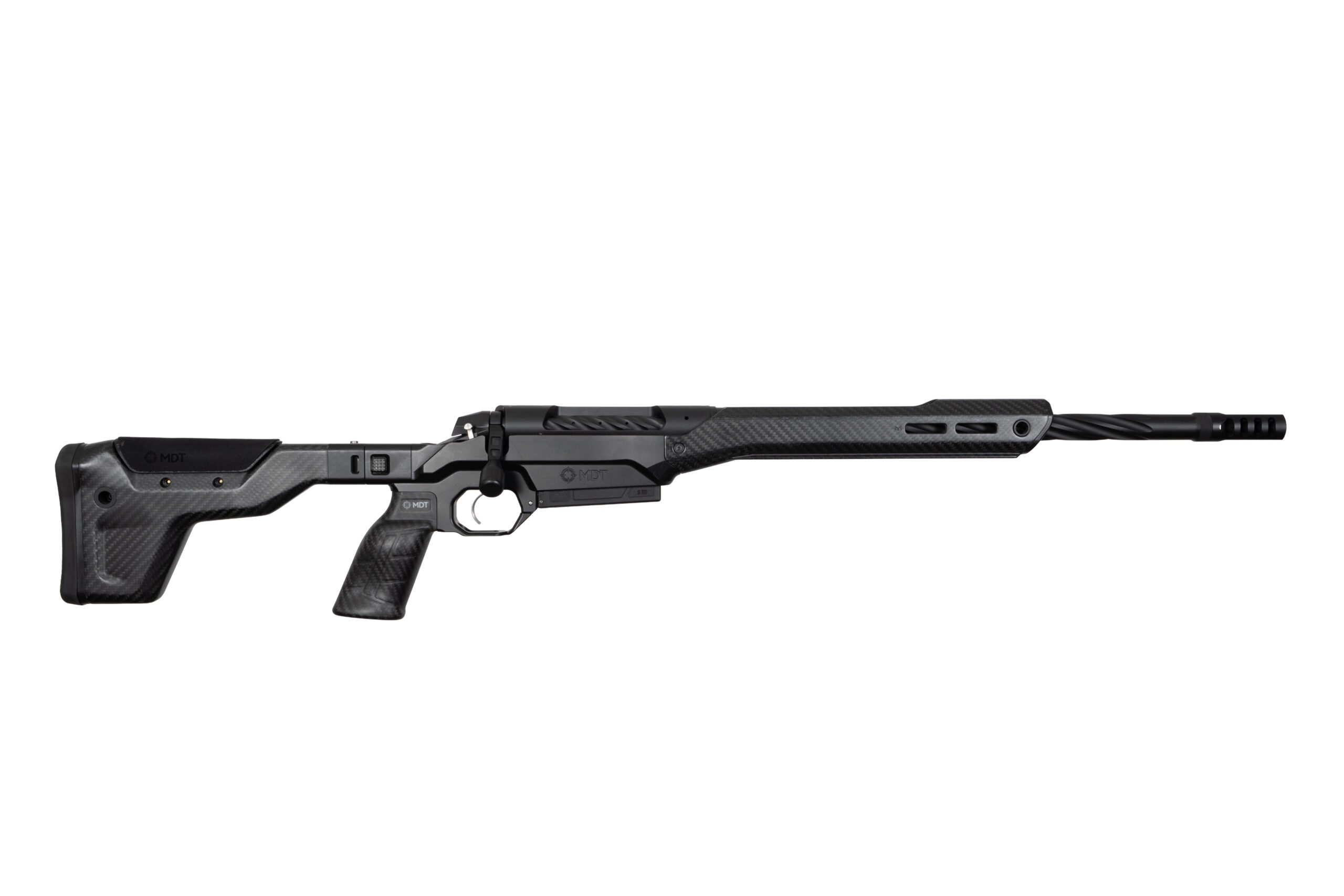 Weatherby 307 Alpine MDT SB .308 Win 16-inch bolt-action rifle with MDT carbon fiber chassis and foldable buttstock