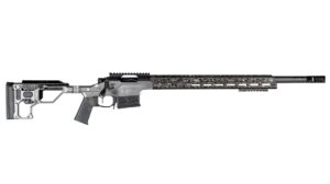 Christensen Arms MPR 6.5 PRC rifle with 24 inch carbon fiber barrel and tungsten anodized folding stock