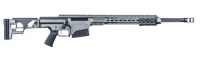 Barrett MRAD .300 Win Mag folding stock bolt-action rifle in tungsten gray