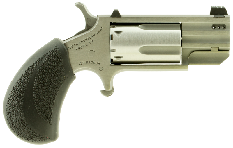 North American Arms Pug DP 1-inch ported .22 WMR revolver in stainless with XS White Dot sights