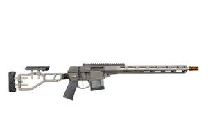 Q LLC Mini Fix 5.56 NATO bolt-action rifle with 16 inch barrel and gray accents