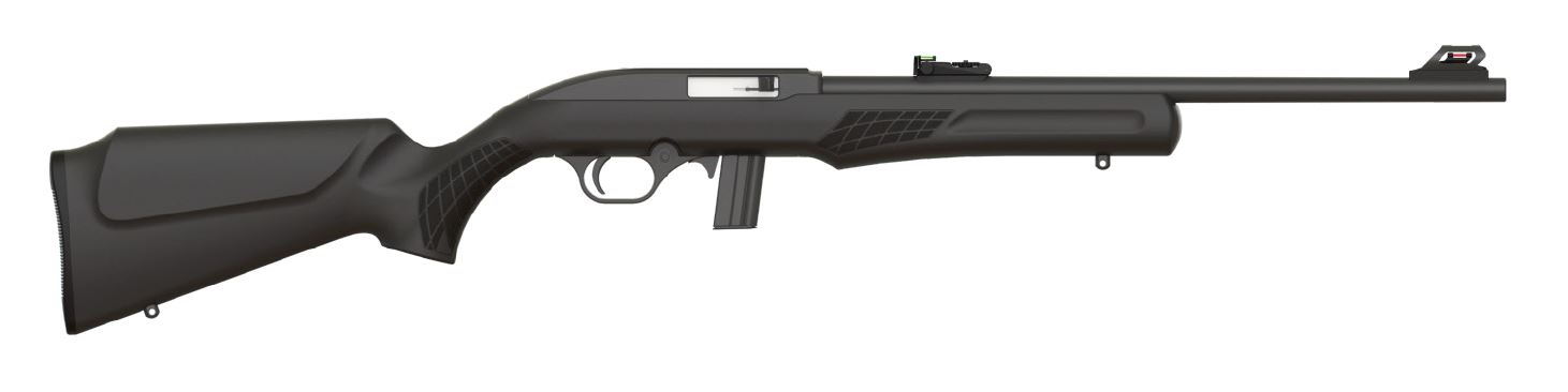 Rossi RS22 .22 LR 18-inch black synthetic Monte Carlo stock with adjustable fiber optic sights