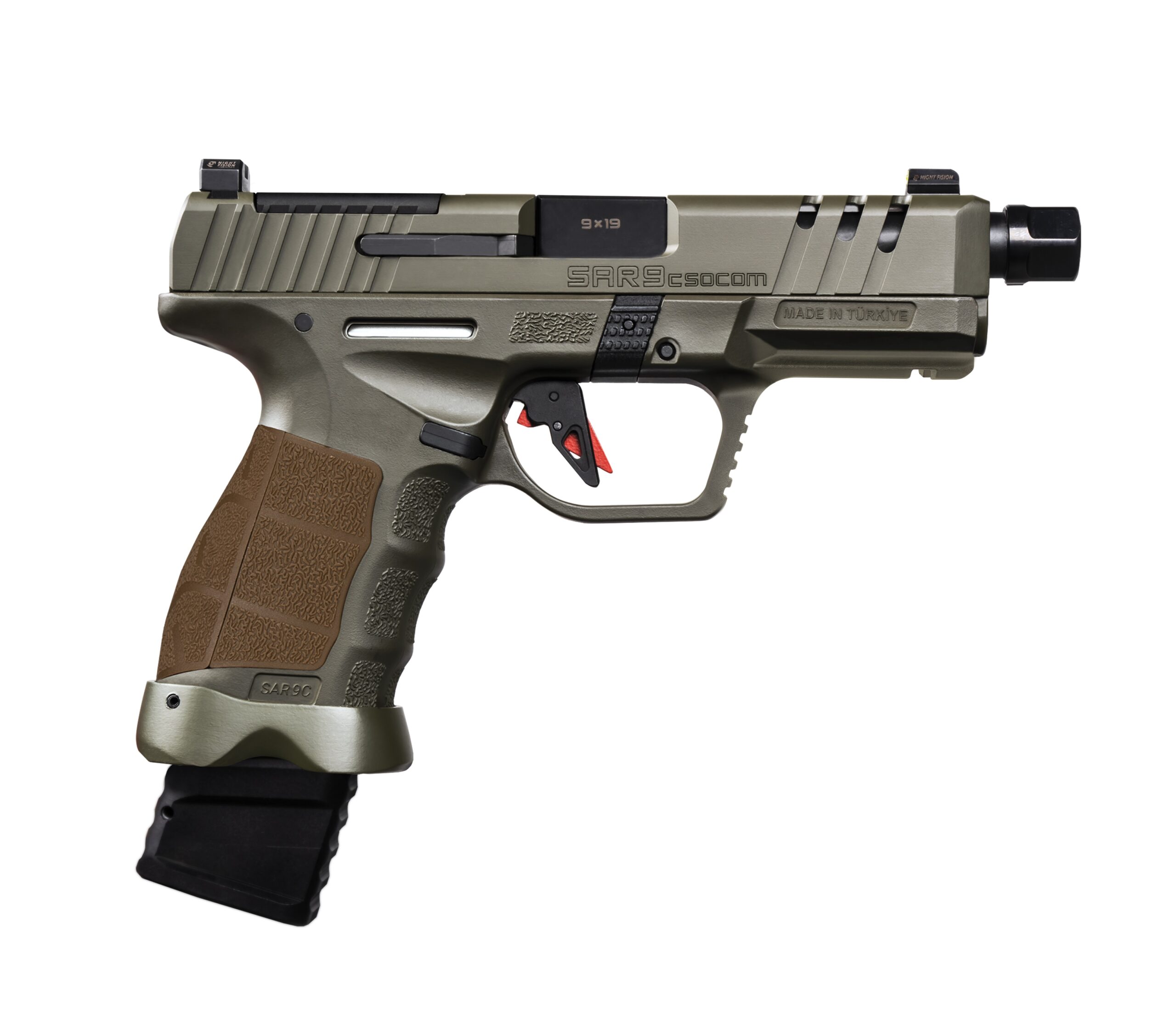SAR Arms SAR9C SOCOM Compact 9mm OD Green