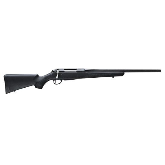 Tikka T3 Lite .270 WSM bolt-action rifle with black synthetic stock and threaded barrel