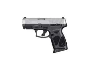 Taurus G3C compact 9mm pistol with matte stainless slide and black polymer frame