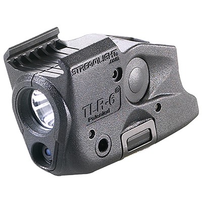 Streamlight TLR-6 rail mount weapon light for Glock, 100 lumens, integrated red laser