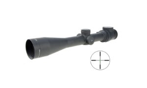 Trijicon AccuPoint 2.5-12.5x42mm riflescope with illuminated green-dot duplex reticle