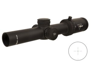 Trijicon Credo 1-4x24 SFP 30mm rifle scope matte black with green BDC segmented circle reticle