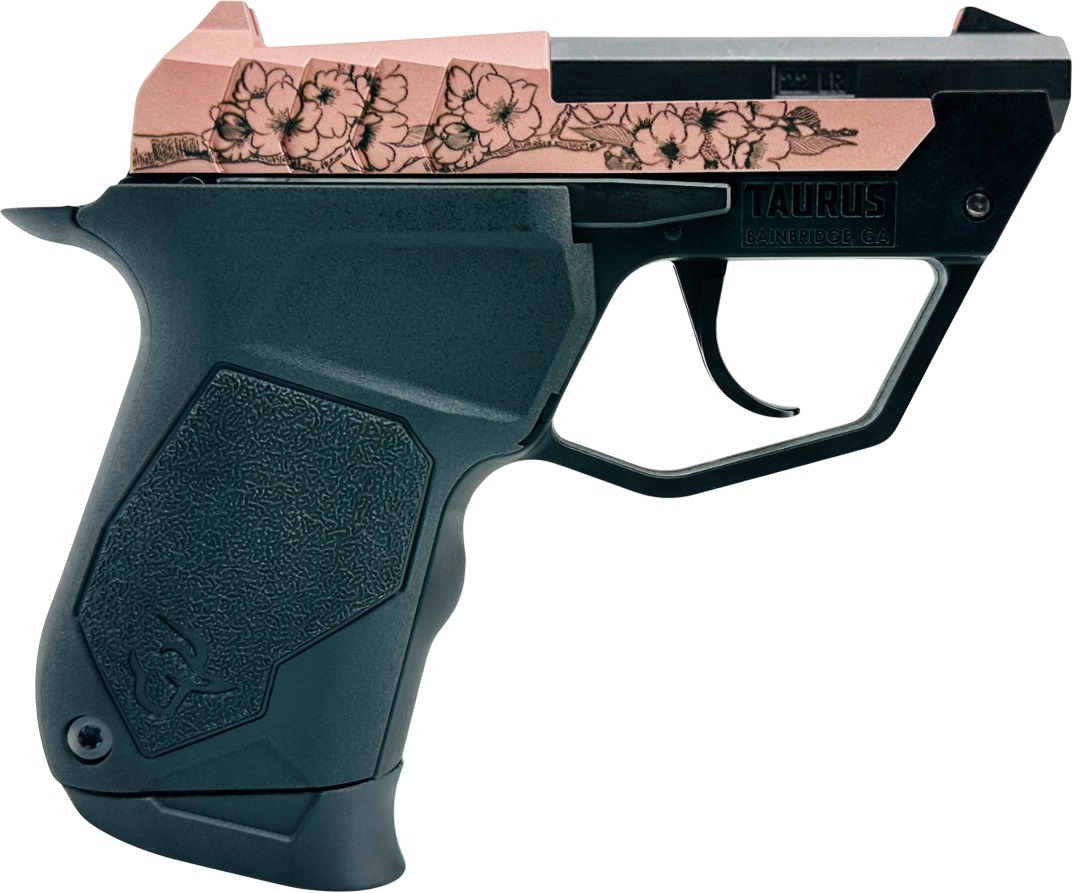 Taurus 22TUC Pistol, .22 LR, 9-Round, Cherry Blossom