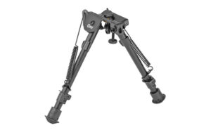 Caldwell XLA Fixed Bipod 9-13 in. Black aluminum with rubber feet and padded base