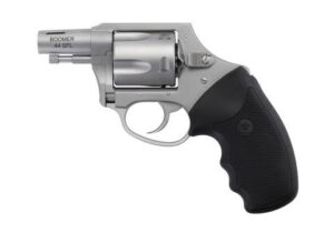 Charter Arms Boomer .44 S&W Special 2-inch matte stainless revolver with black finger-grooved rubber grip