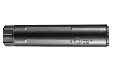 Dead Air Mask-22 HD .22LR suppressor, black cylindrical rimfire silencer with Cerakote finish