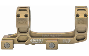 Geissele Super Precision 30mm scope mount and rings in Desert Dirt (DDC) anodized finish