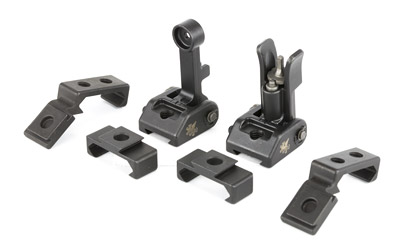 Griffin Armament M2 Picatinny folding front and rear sights deploy kit, black matte