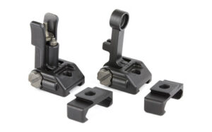 Griffin Armament M2 flip-up front and rear sights, black Melonite finish