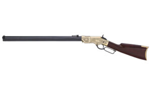 Henry Original Deluxe 25th Anniversary lever-action rifle .44-40 Winchester 24.5-inch octagon barrel brass receiver