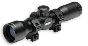 Keystone Crickett 4x32 Quick Focus rifle scope, black matte, mil-dot reticle
