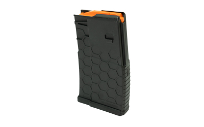 Hexmag SR-25 10-round black polymer magazine PolyHex2 HEXTURE