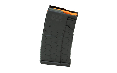 Hexmag SR-25 10-round black polymer magazine PolyHex2 HEXTURE