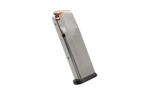 Magpul AMAG 15 SG9 9mm magazine for Sig Sauer P365, stainless steel finish, 15 rounds