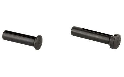 Noveske takedown and pivot pin set, black nitride 4140 steel, Noveske logo on heads