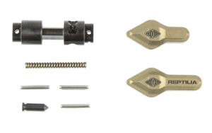 Reptilia Picker ambidextrous safety selector in Flat Dark Earth, billet 7075-T6 aluminum