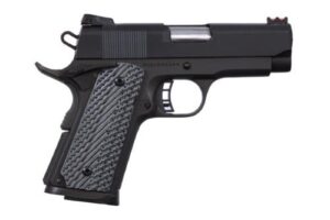Rock Island Armory Rock Ultra CS 1911 compact .45 ACP pistol with G10 grips and black parkerized finish