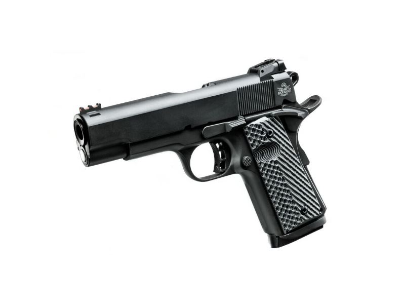 Rock Island Armory Rock Ultra CCO .45 ACP 1911 pistol black with gray G10 grip