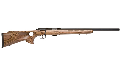 Savage Arms 93R17 BTV bolt-action rifle with laminate thumbhole stock and 21-inch barrel